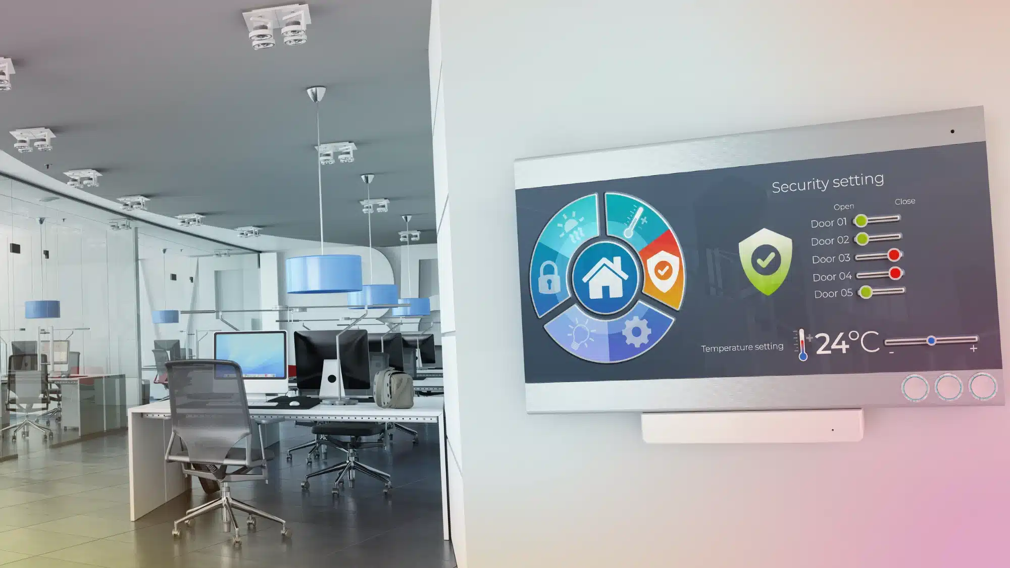 technician reprogramming existing alarm system panel