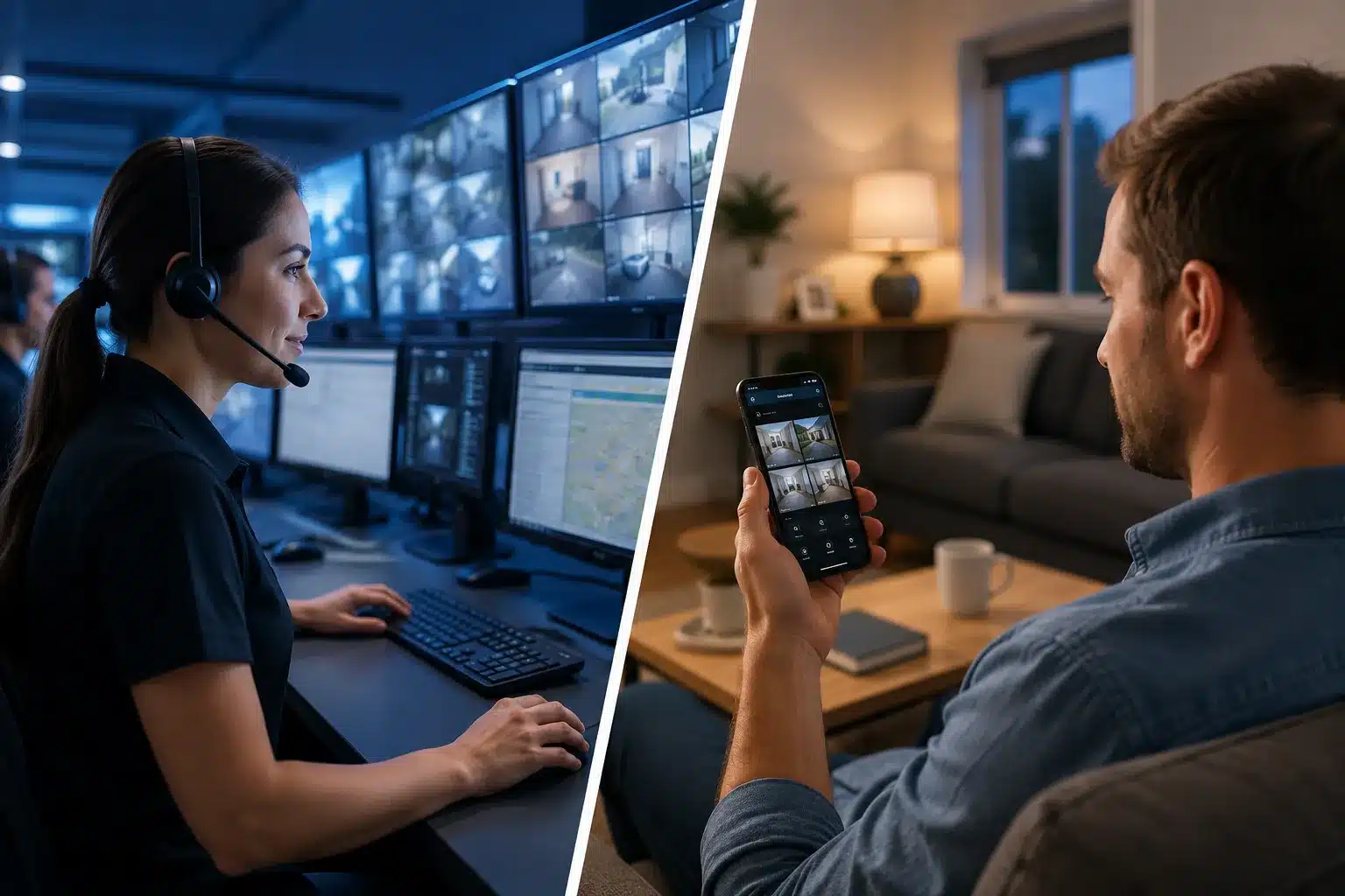 Professional Monitoring vs. Self-Monitoring Residential Security Services Near Me