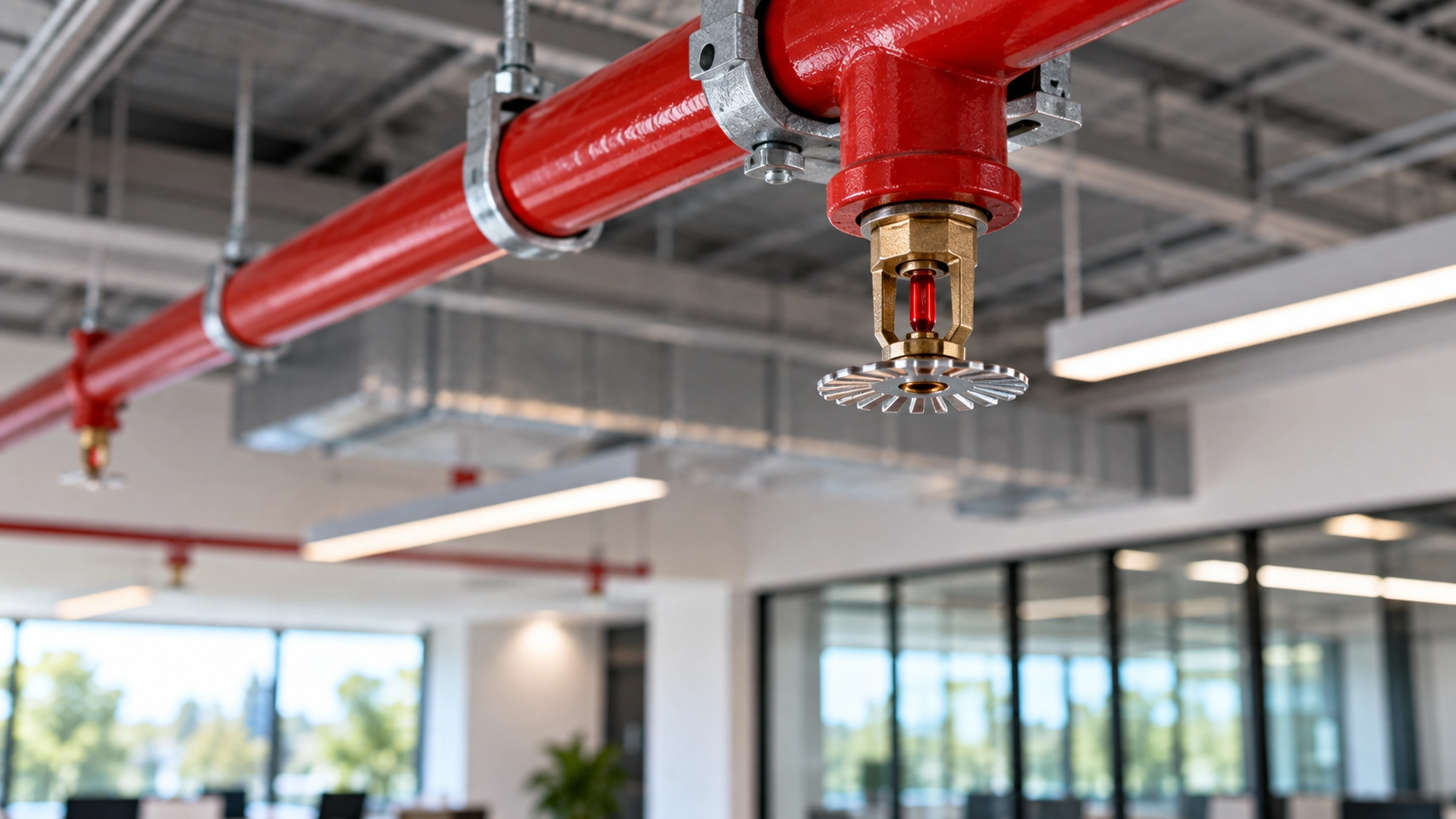 Commercial fire sprinkler system installed for fire protection in Connecticut Fire Protection Services Near Me