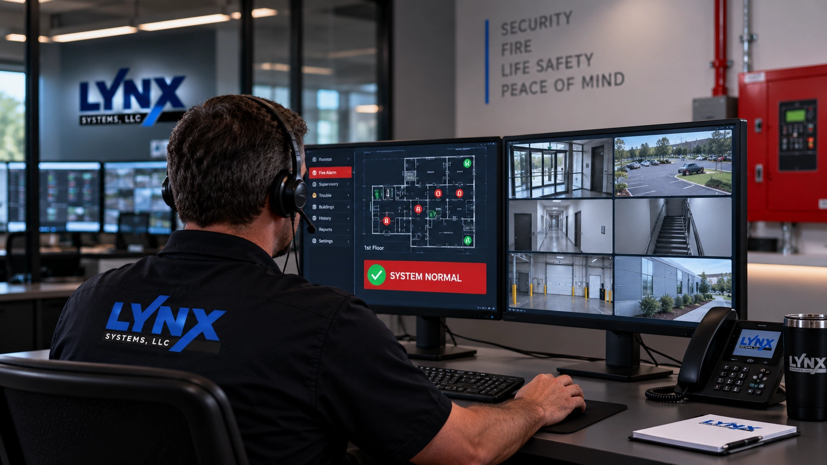 Lynx Systems monitoring center supporting Connecticut fire protection systems Fire Protection Services Near Me